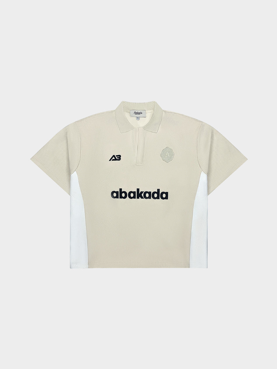 POLO SHORTSLEEVES (CREAM/WHITE)