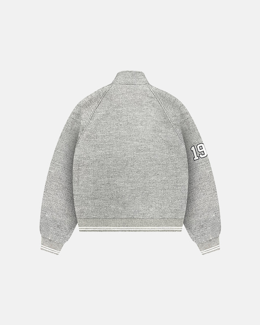 MONOGRAM WOOL JACKET (GREY)