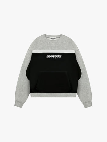 COLORBLOCK CREWNECK (BLACK/GREY)