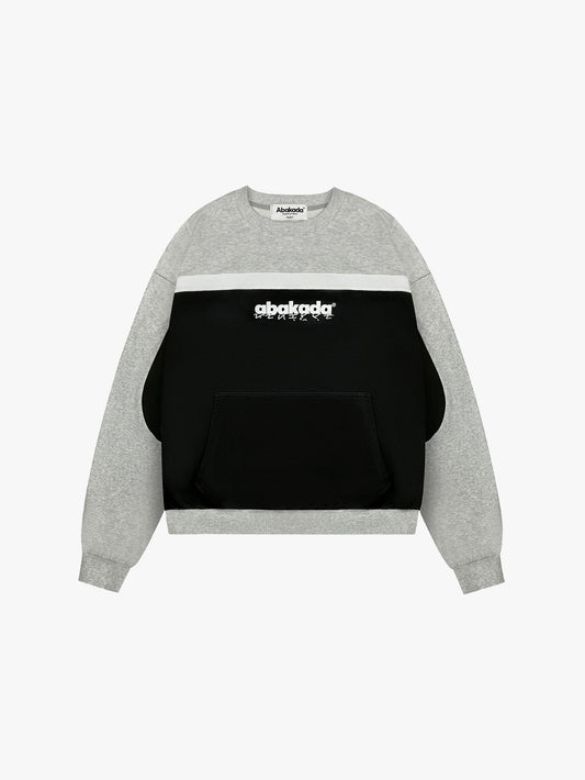 COLORBLOCK CREWNECK (BLACK/GREY)