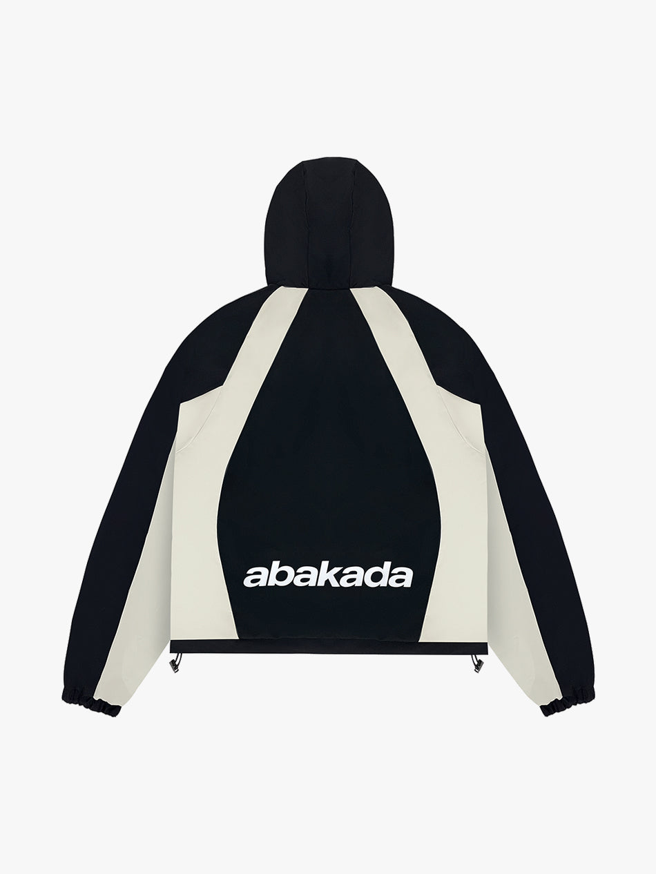 COLORBLOCK WINDBREAKER (BLACK/CREAM)