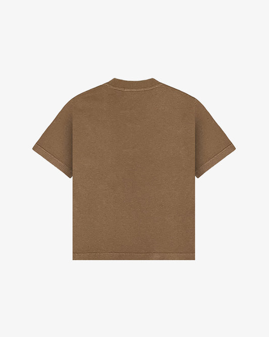 BAKUNAWA WASHED TEE (BROWN)
