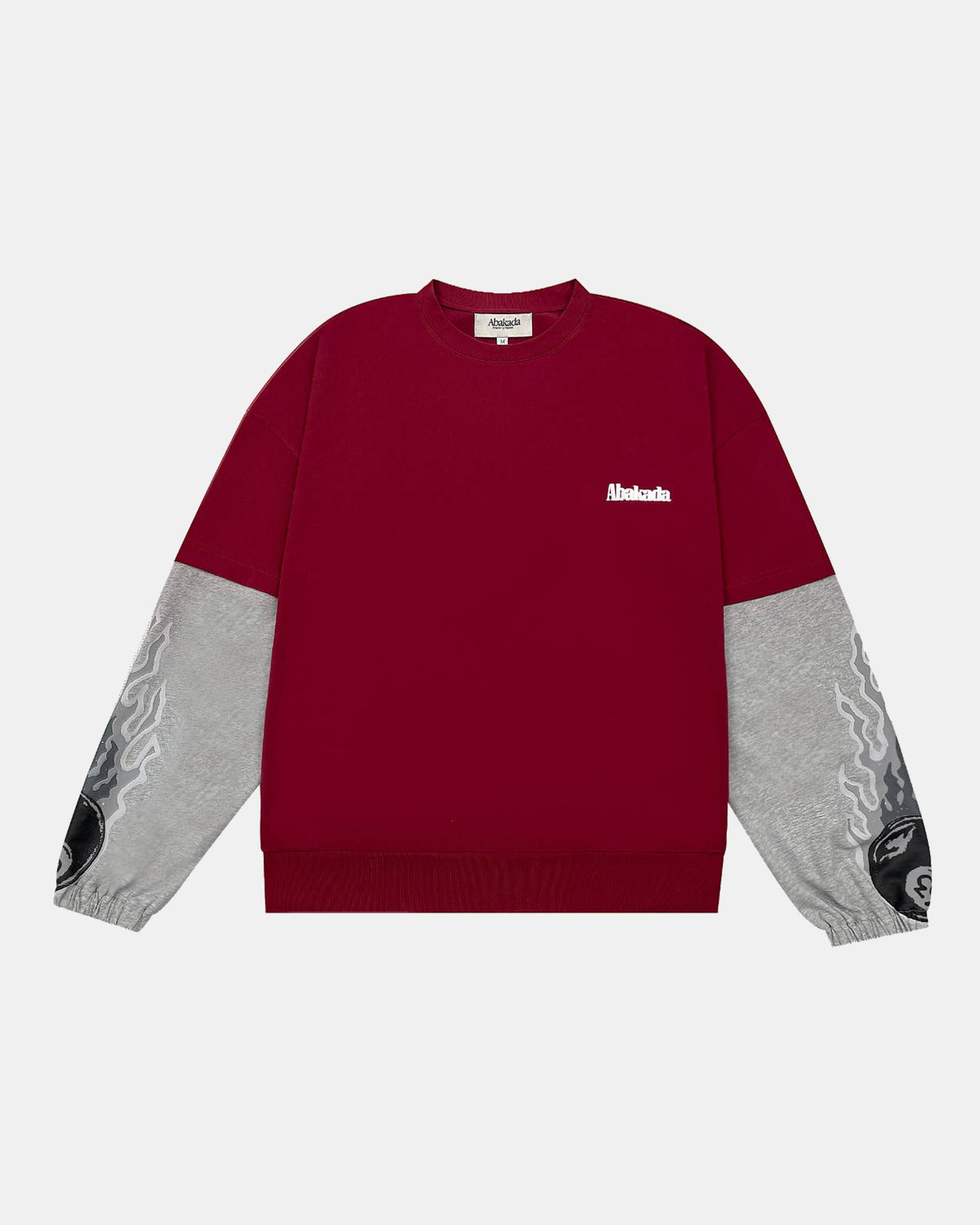DOUBLE LAYERED LONGSLEEVE TEE (BURGUNDY)
