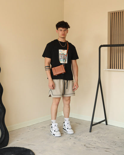 MONOGRAM WOVEN SHORTS (FERN/BLACK)