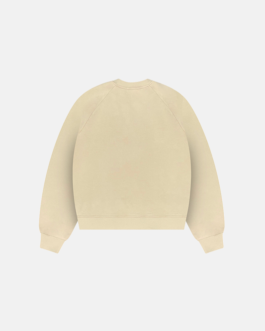 MASCOT PATCH CREWNECK (WASHED CREAM)
