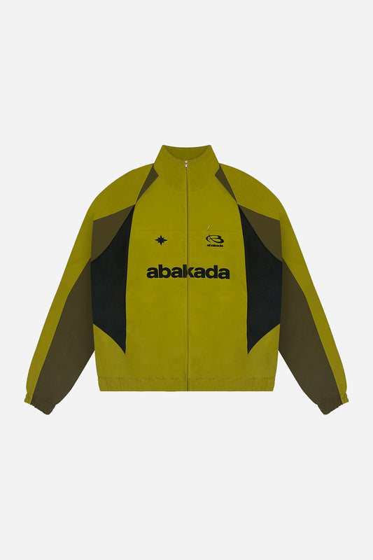 COLORBLOCK WINDBREAKER (MUSTARD/BROWN)