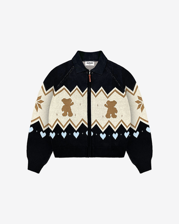 BEAR FULL KNIT SWEATER (BLACK)