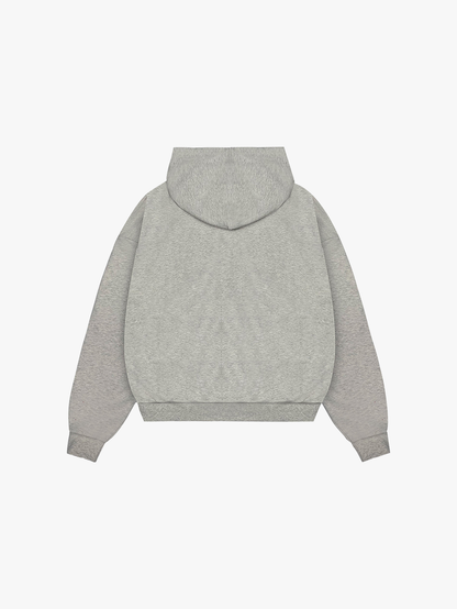 PLAID VARSITY ZIP-UP (GREY)