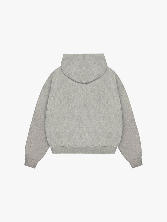 PLAID VARSITY ZIP-UP (GREY)