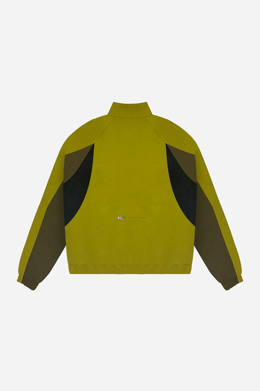 COLORBLOCK WINDBREAKER (MUSTARD/BROWN)