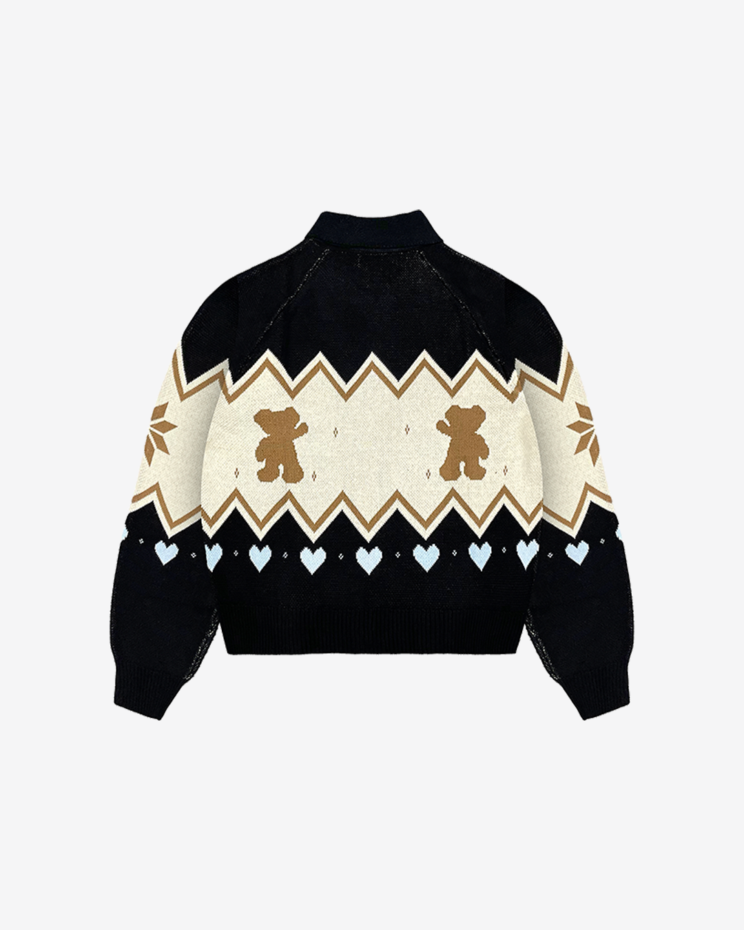 BEAR FULL KNIT SWEATER (BLACK)