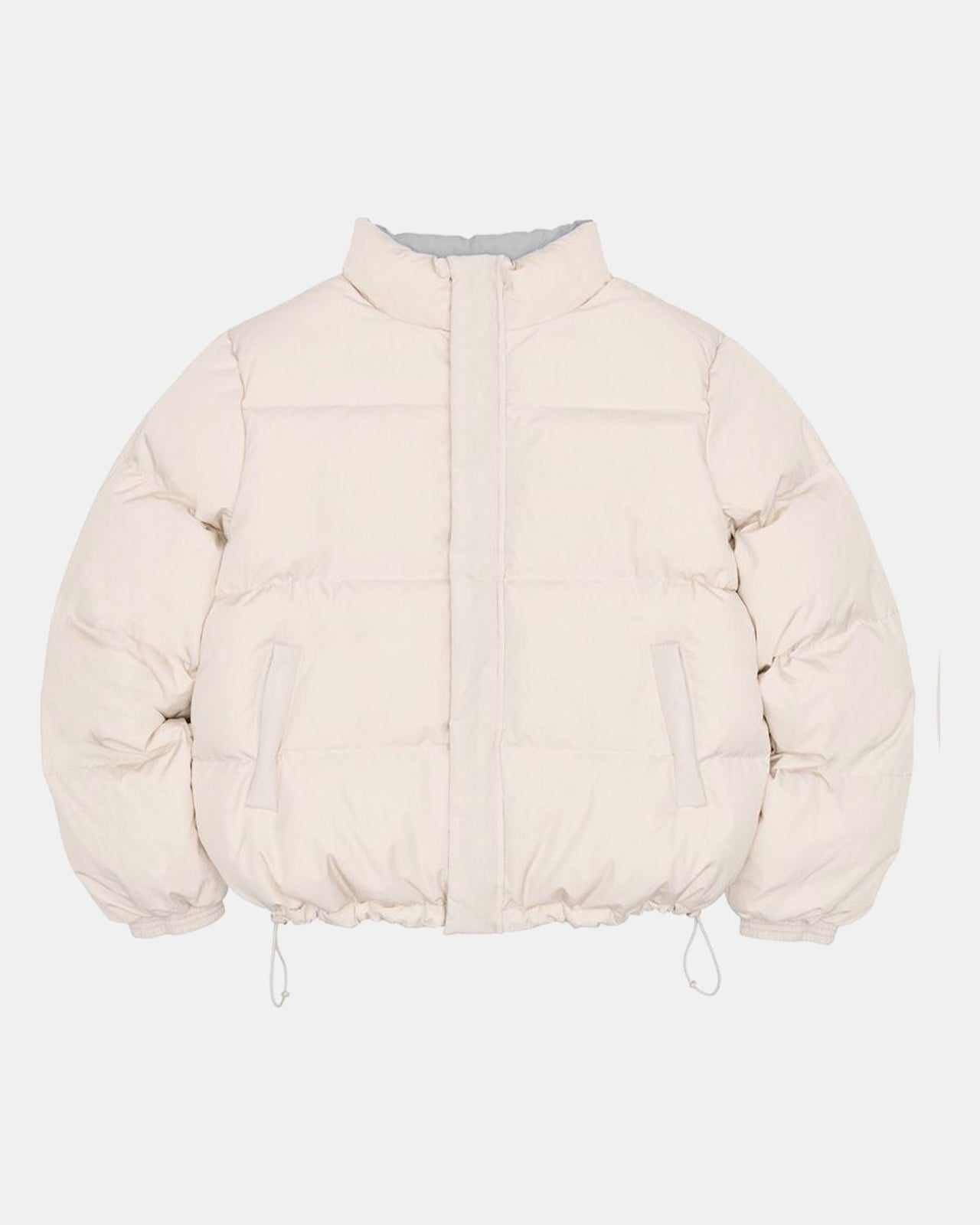 REVERSIBLE PUFFER JACKET (CREAM/ICE GREY)