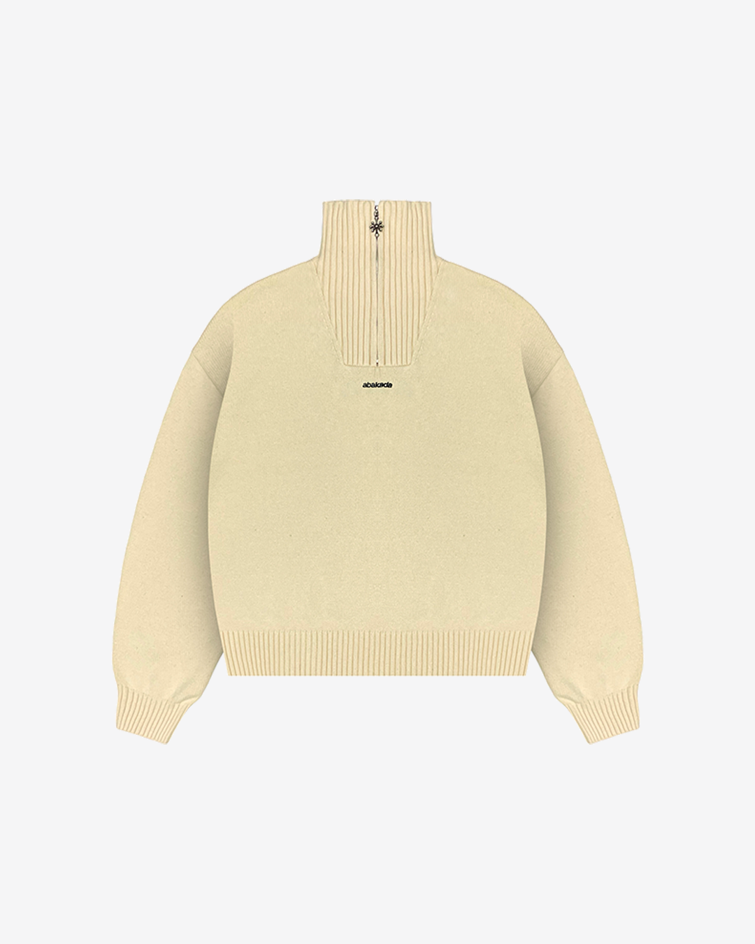 SUN QUARTER ZIP SWEATER (CREAM)