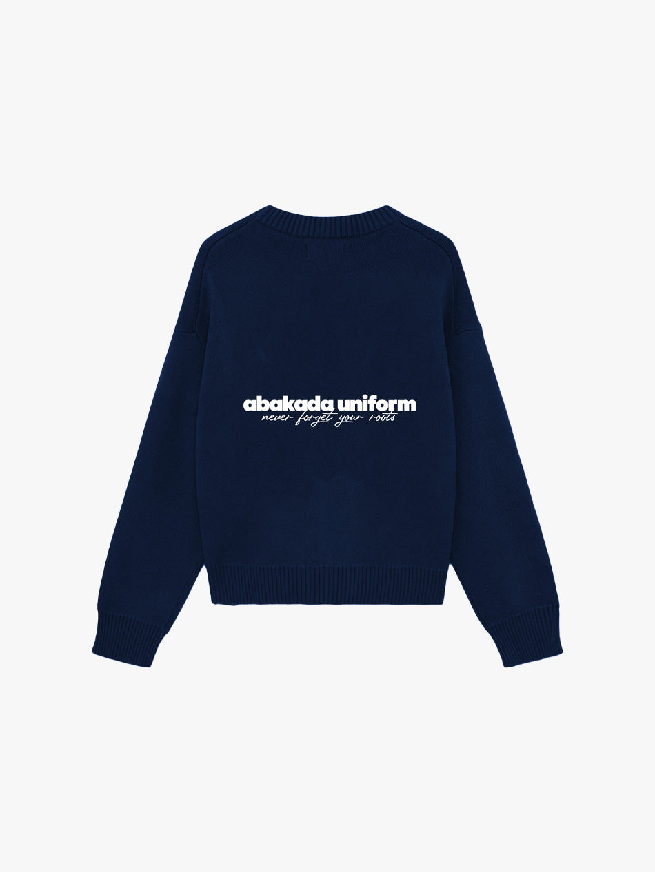 EMBOSSED BAYBAYIN KNITWEAR (NAVY)