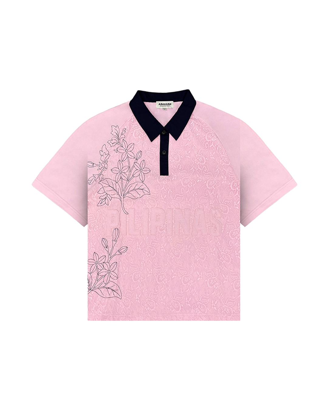 SAMPAGUITA LACED POLO (PINK)