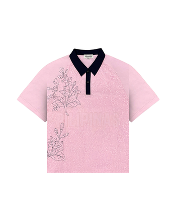 SAMPAGUITA LACED POLO (PINK)