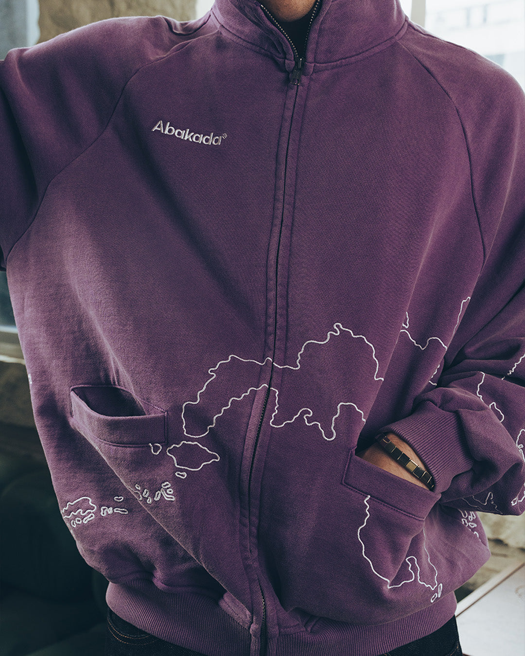 MAPA WASHED FULL-ZIP (BLACK)
