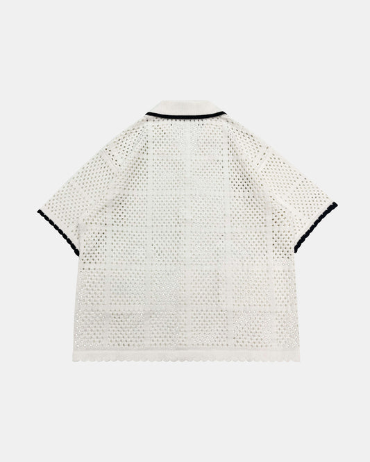 Colorblock Knitted Button-Up (Plain)
