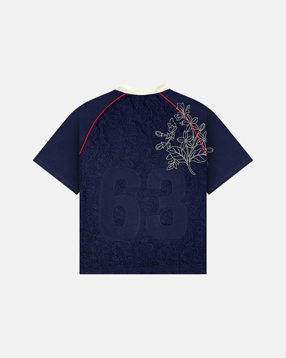 SAMPAGUITA LACED POLO (NAVY)