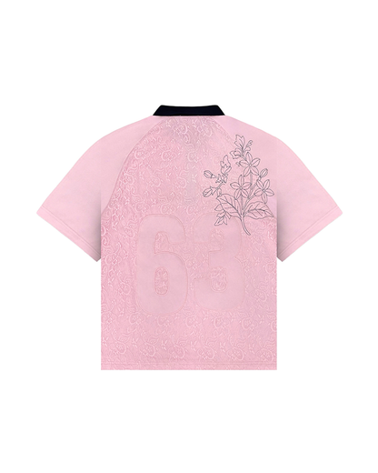 SAMPAGUITA LACED POLO (PINK)