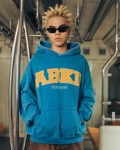 WEAVE STITCH HOODIE (COBALT)