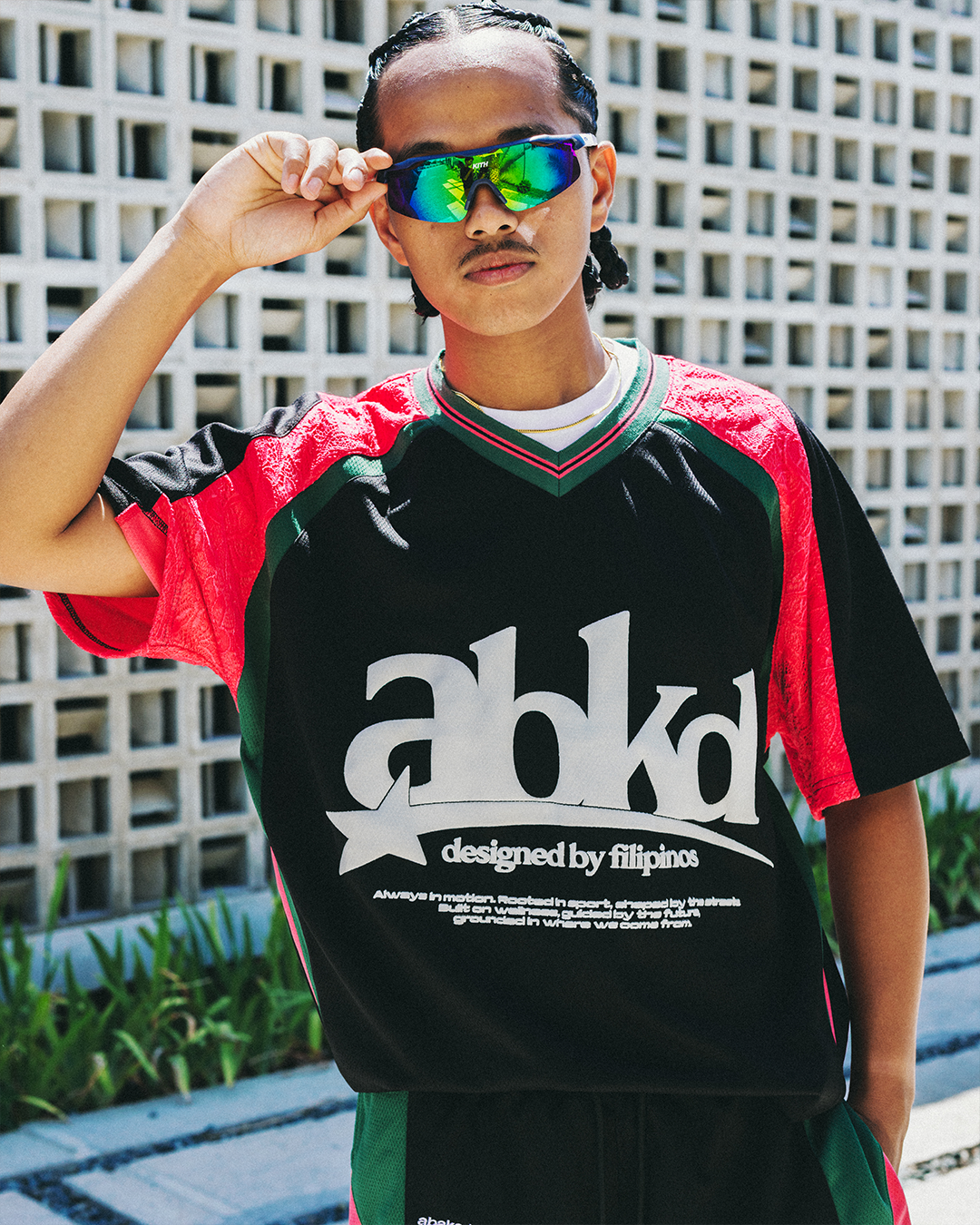 LACED JERSEY V2 (PINK/GREEN)