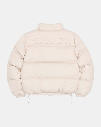 REVERSIBLE PUFFER JACKET (CREAM/ICE GREY)