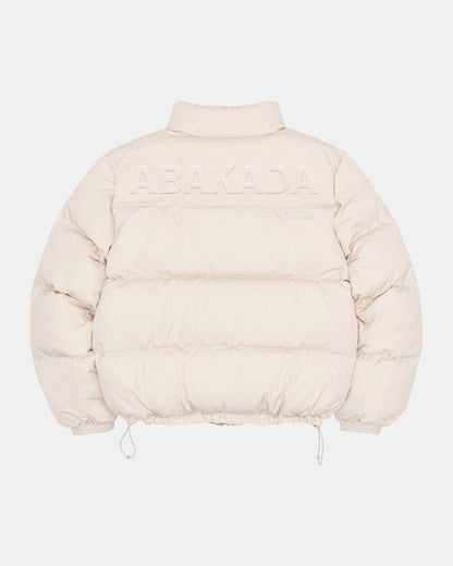 REVERSIBLE PUFFER JACKET (CREAM/ICE GREY)