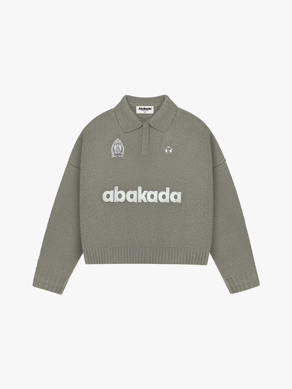 WOOL-KNIT POLO LONGSLEEVE (BEIGE)