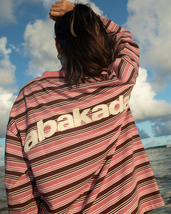 STRIPED LOGO LONGSLEEVE (PINK)