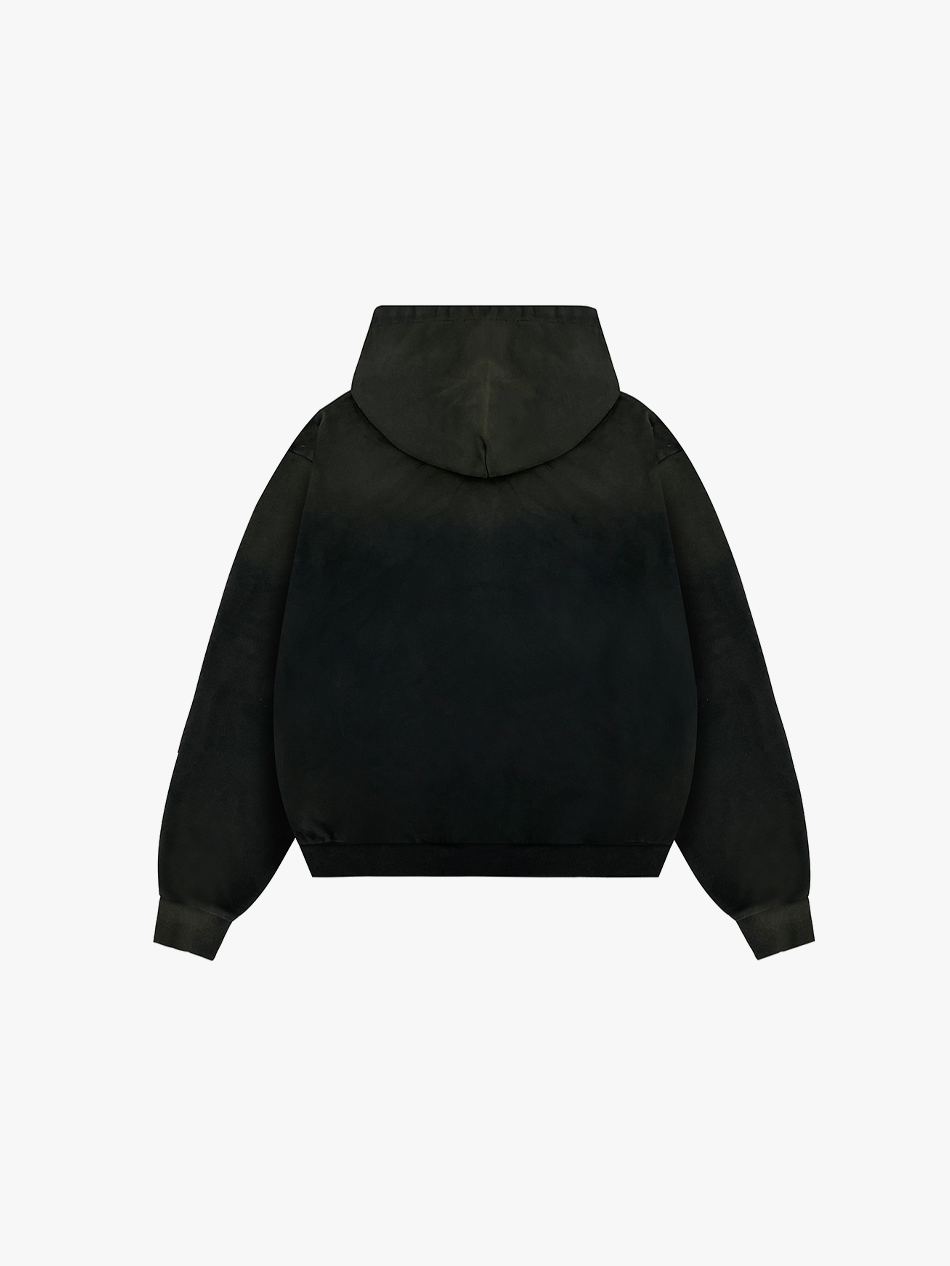 PLAID VARSITY ZIP-UP (BLACK)