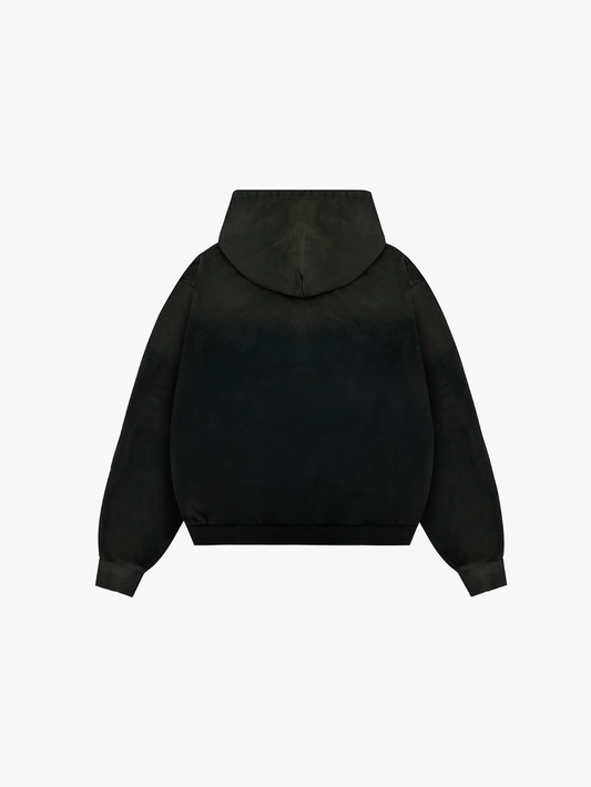PLAID VARSITY ZIP-UP (BLACK)