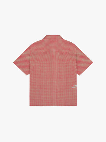 GINGHAM BUTTON-UP (ROSAS)