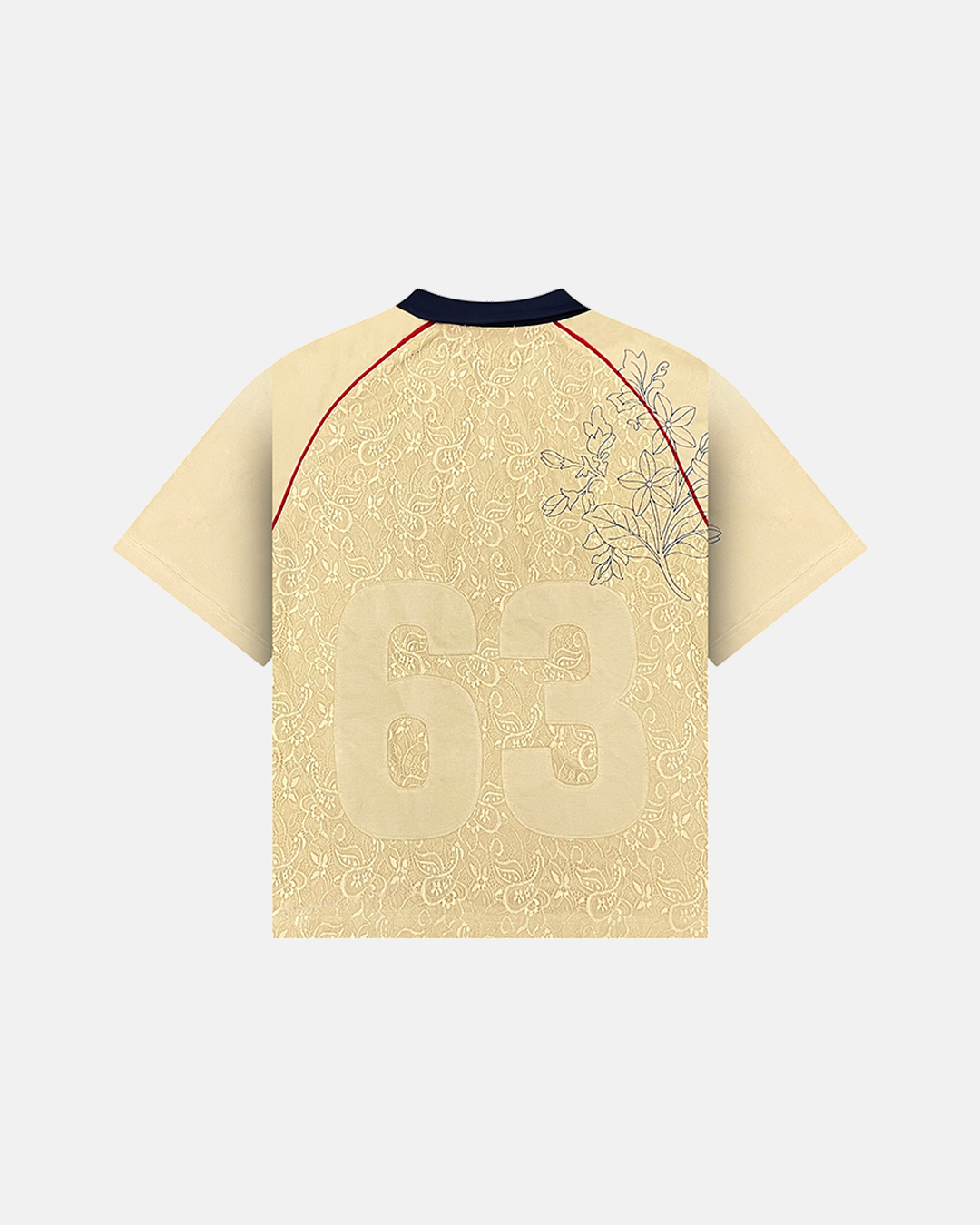 SAMPAGUITA LACED POLO (CREAM)