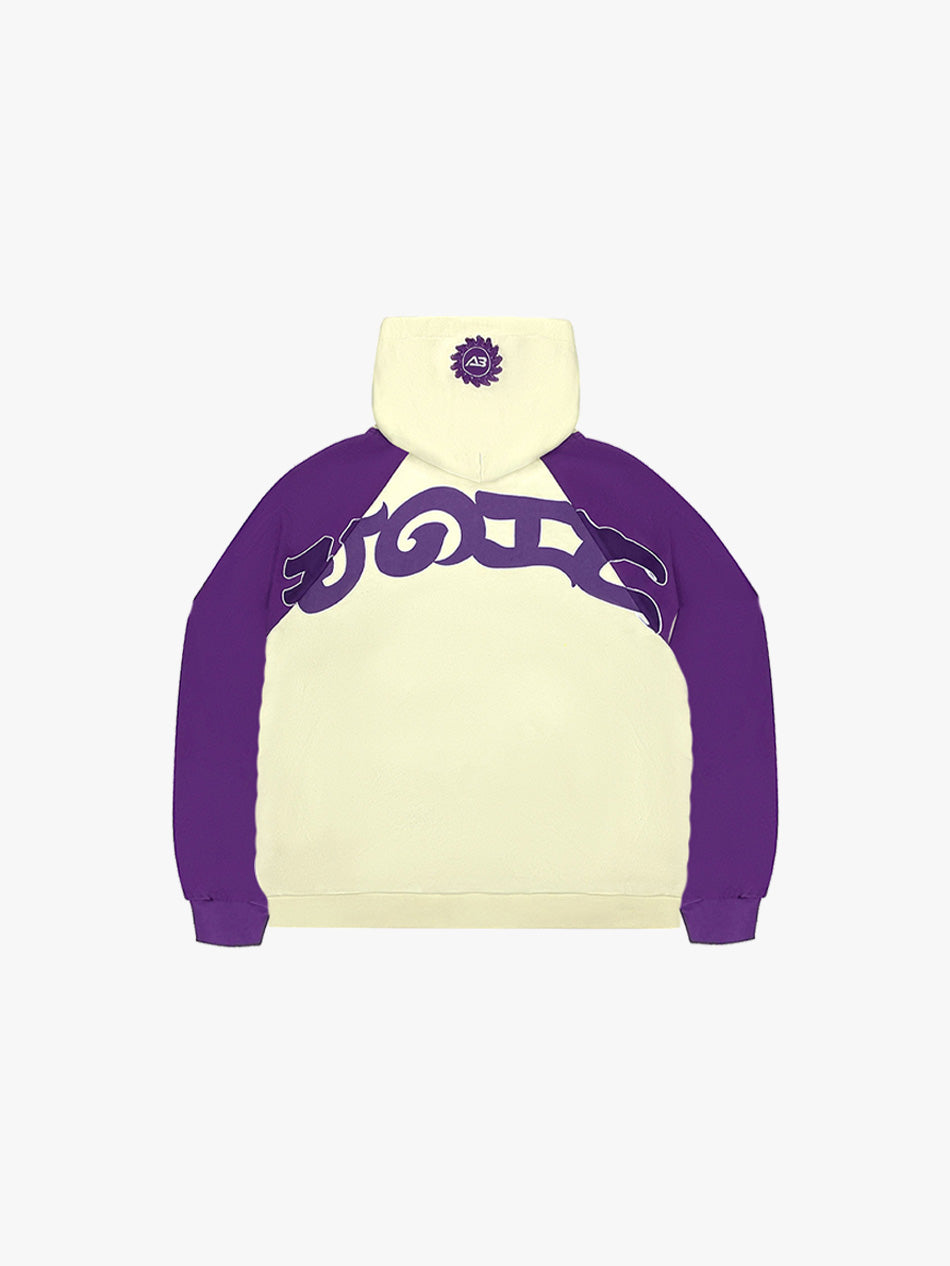 TWO-TONE RAGLAN HOODIE (UBE)