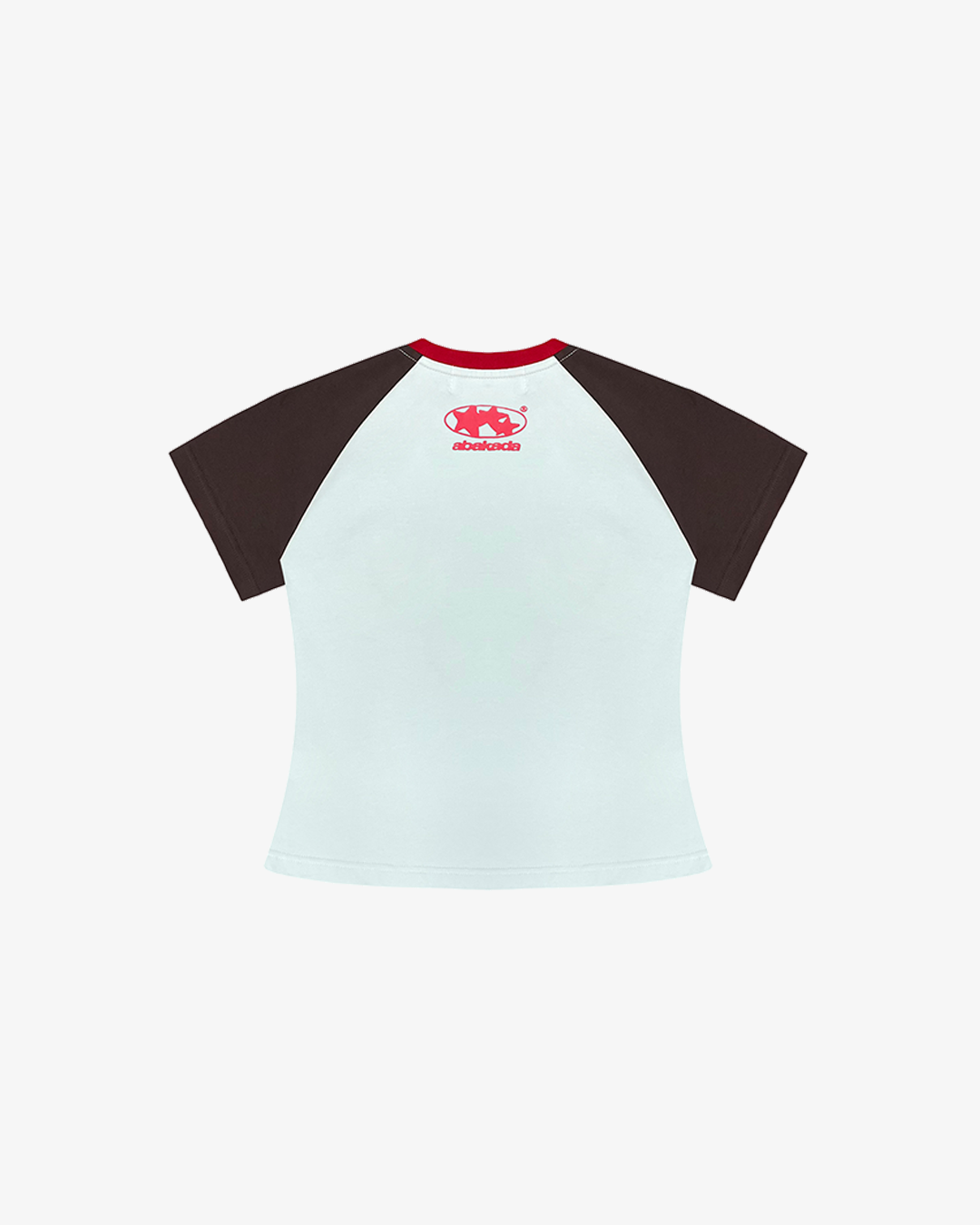 RETRO RAGLAN BABY TEES (LIGHT BLUE/BROWN)