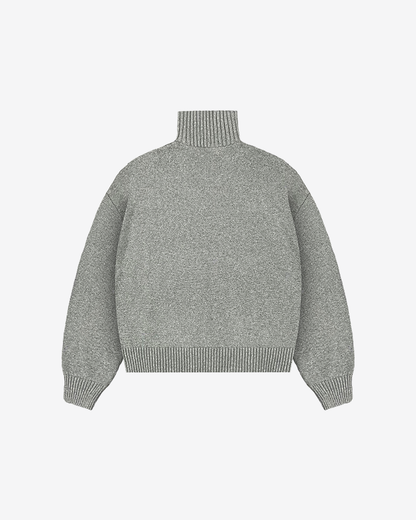 SUN QUARTER ZIP SWEATER (GREY)