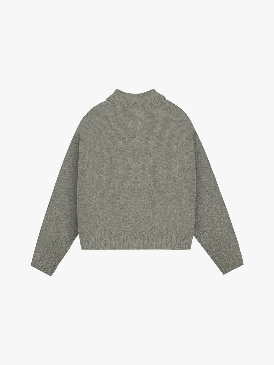 WOOL-KNIT POLO LONGSLEEVE (BEIGE)