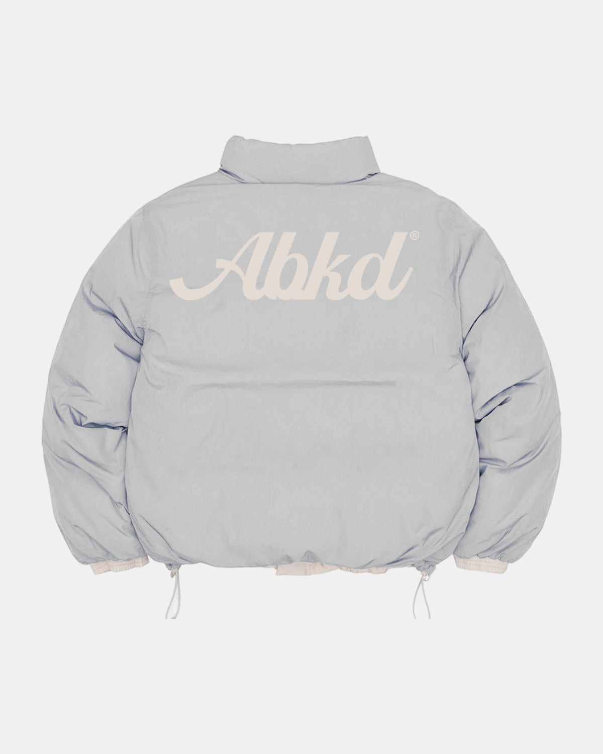 REVERSIBLE PUFFER JACKET (CREAM/ICE GREY)