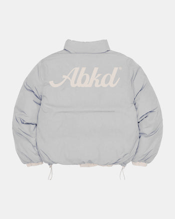 REVERSIBLE PUFFER JACKET (CREAM/ICE GREY)