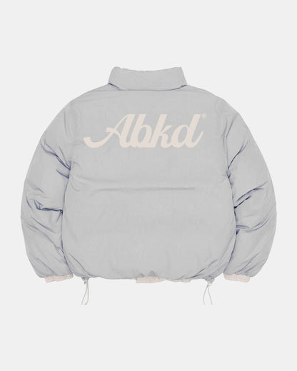REVERSIBLE PUFFER JACKET (CREAM/ICE GREY)
