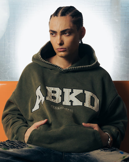WEAVE STITCH HOODIE (MOSS)