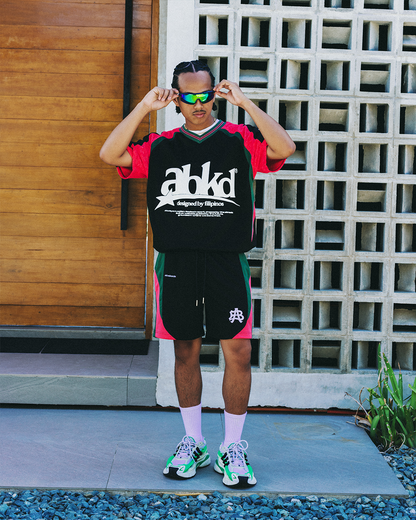 LACED JERSEY V2 (PINK/GREEN)