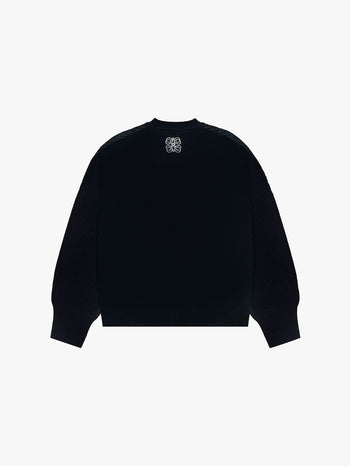 UNIFORM KNITTED SWEATER (BLACK)