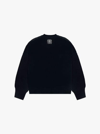UNIFORM KNITTED SWEATER (BLACK)