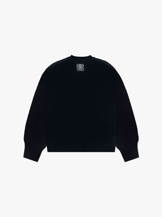 UNIFORM KNITTED SWEATER (BLACK)