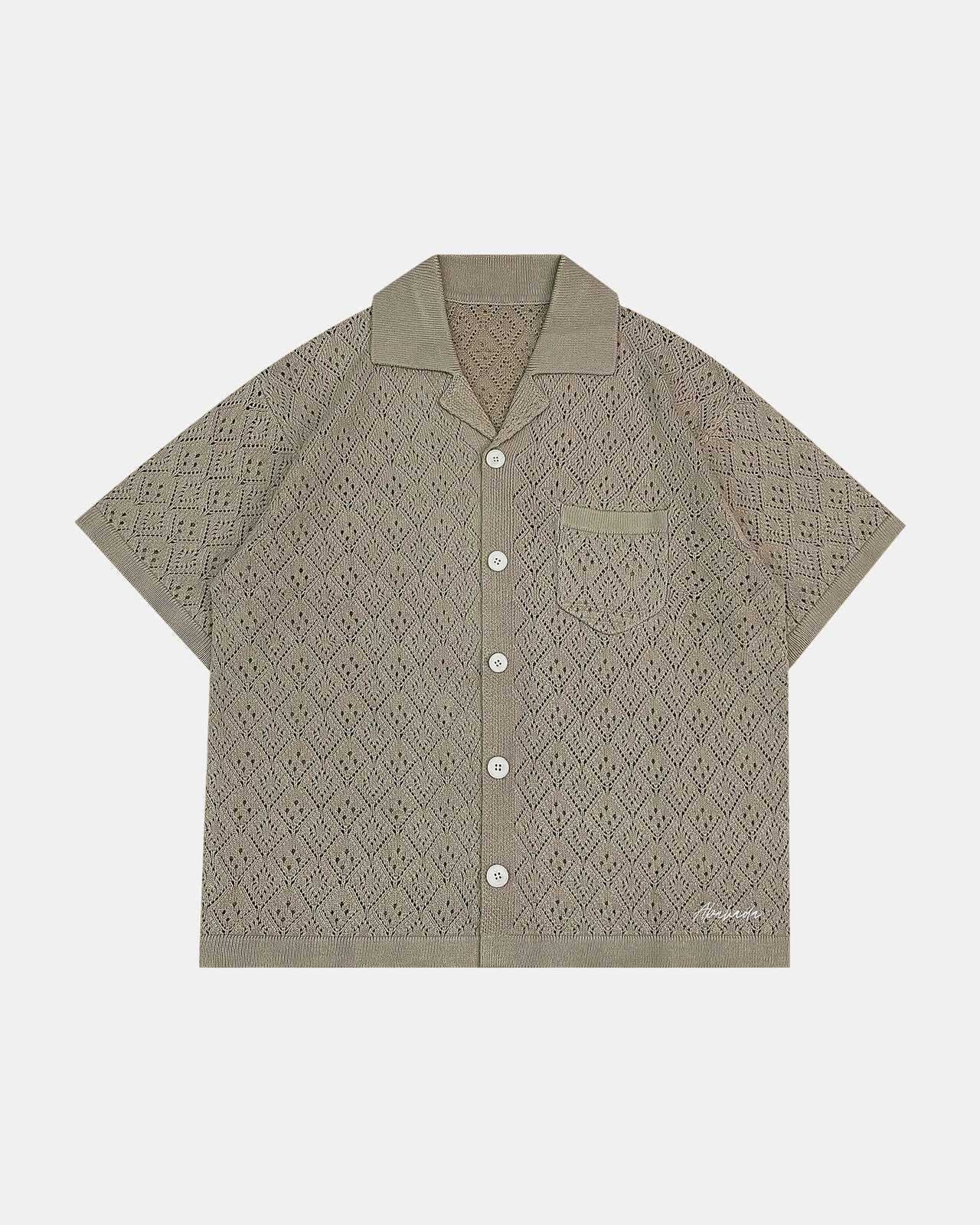 KLASIKO KNITTED BUTTON-UP (KHAKI)