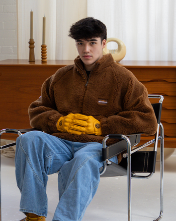 SHERPA FLEECE JACKET (BLACK)