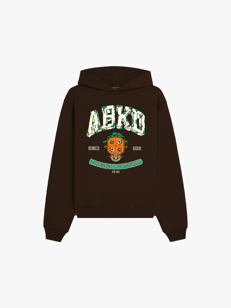 GRAPIKO UNIVERSITY HOODIE (BROWN)