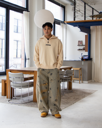 SUN QUARTER ZIP SWEATER (GREY)